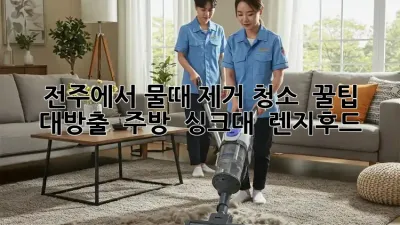 전주에서 물때 제거 청소 ✨ 꿀팁 대방출! 🫧 주방 ✨ 싱크대 ✨ 렌지후드 ✨